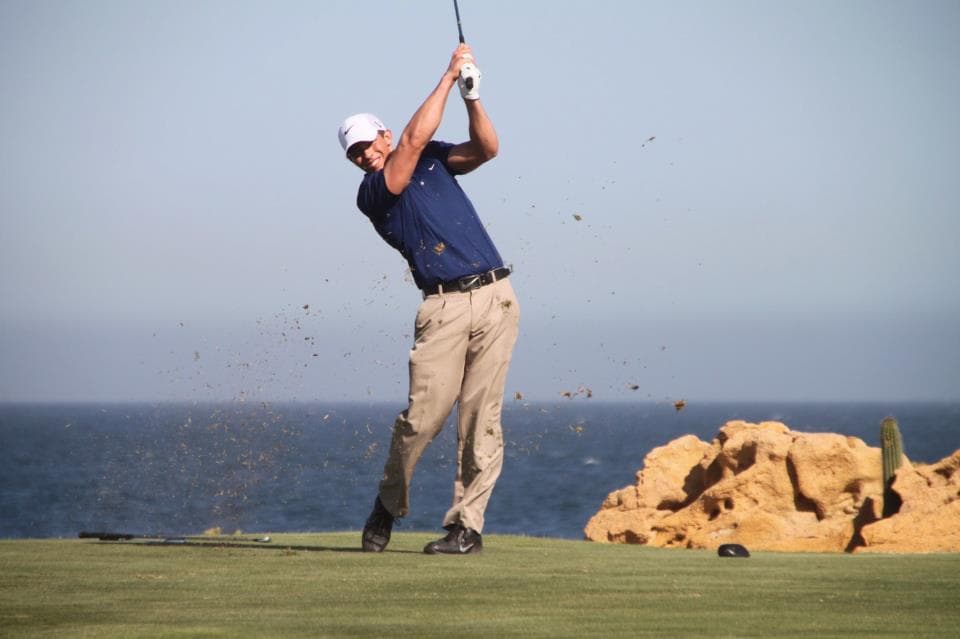 David Zabinski golf swing at Cabo